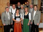 F&uuml;r 35 bzw. 40 Jahre Mitgliedschaft wurden geehrt: Peter Murla sen., Herbert Hillenmeyer, Irmgard Hillenmeyer, Anton Brandl, Bartl Maierthaler, Alois Heim, Anton Maierthaler.&nbsp; 