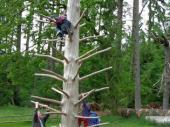 Groß  und Klein hatte seinen Spaß am Spielplatz der Gaststätte Geländer bei Eichstätt.