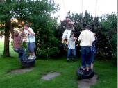 Vor dem Abendessen mussten sich unsere "Kinder" noch am Spielplatz austoben.