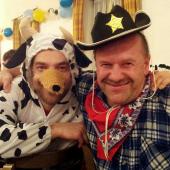Die Kuh von Sancho Panza und der M&uuml;de Joe hatten jede Menge Spa&szlig; auf dem Kappenabend der Wambecker Sch&uuml;tz'n. 