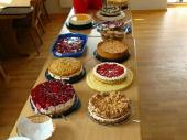 Der gem&uuml;tliche Teil wurde mit einer Menge Kuchen umrahmt. Da das Wetter mitspielte konnte man dies im Freien genie&szlig;en.&nbsp;