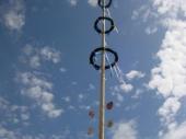 So soll es sein - der Himmel weis-blau und die B&auml;nder flattern im Wind.&nbsp;&nbsp;