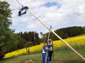 Stück für Stück geht es nach oben. Sehr gut, dass die Jungs hier so gut zusammenarbeiten. 