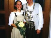 2001 war Otto Rys der Sch&uuml;tzenk&ouml;nig der Grenzlandsch&uuml;tzen. Hier mit seiner Sch&uuml;tzenliesl Anita. 