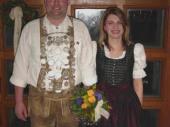 2004 erreichte unser Herbergswirt Georg Nitzl die Königswürde. Hier mit seiner Schützenliesl Anita. 