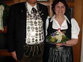 2006 konnte Ludwig Maier den besten Königsschuß abgeben. Hier mit seiner Schützenliesl Anneliese. 