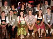 Das Gruppenbild der K&ouml;nige des Altsch&uuml;tzenball von 2009 in Baierbach. 