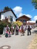 Sehr stark waren die Grenzlandschützen in Wambach vertreten. Über 50 Stoabecker beteiligten sich an dem Fest in Wambach.