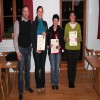 Die Damen haben ihre Platzierungen denkbar knapp erkämpft. Während Marlene Sachs (mitte) mit 956 Ringen den 1. Platz belegt mussten sich Elfriede Fürmetz und Cilli Maier den 2. Platz mit 953 Ringen teilen.