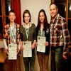 Die besten Schüler der Saison (v.l.n.r.) Alexander Fürmetz (3. Pl.), Stefanie Schachtl (1. Pl.) und Melanie Seisenberger (2. Pl.).