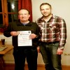 Lorenz Nitzl wurde für 40 Jahre Mitgliedschaft bei den Grenzlandschützen geehrt.