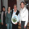 Vroni Angermeier malte für Jakob Schref - anlässlich seines 50sten Geburtstag und für 23 Jahre Schützenmeister - eine Scheibe.